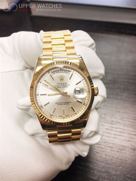 rolex day date gold 18238|rolex 118238 vs 128238.